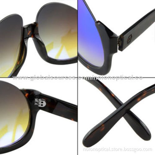 Party Joke Club Sunglasses with Mirrored Blue Sunlens